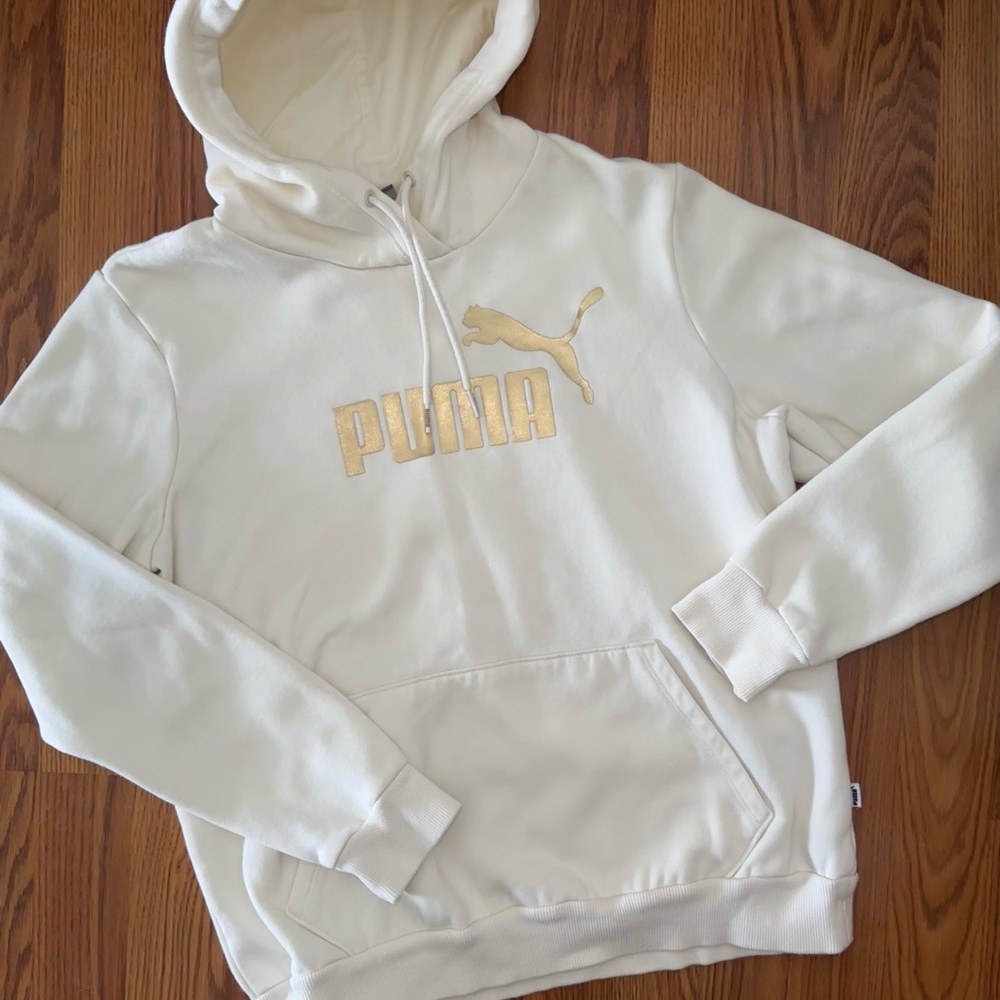 Puma Men's Cream Hoodie
